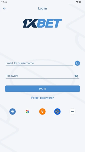 1xBet Login Malaysia - Fast 1xbet login screen